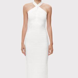 Herve Leger Icon Bandage Halter Gown